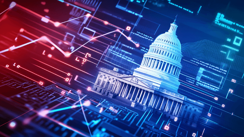 financial data, government building