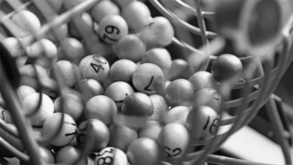 lottery games with different colored balls with numbers